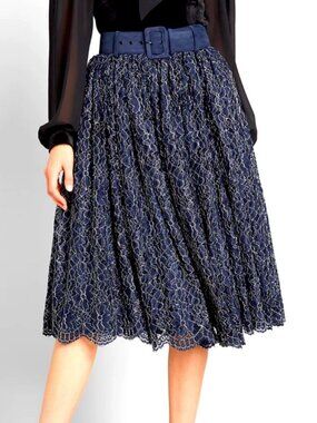 NWT ModCloth x Collectif Lotta Lace Midi Skirt in Women's X-Large/UK 16/US 12